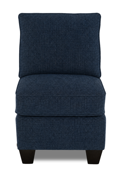 Fauteuil sans accoudoirs personnalisable Curve de Sofa Lab de 24 po fabriqué au Canada en tissu  - Chenille Pacific
