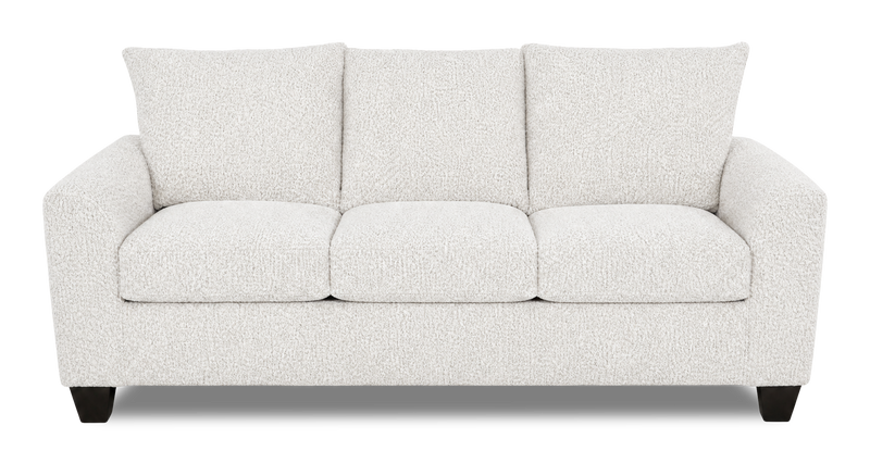 Sofa-lits personnalisable Arc de Sofa Lab de 38 po fabriqué au Canada en tissu - Teddy Snow