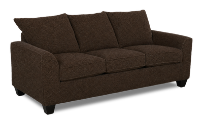 Made in Canada Customizable Sofa Lab Arc 38" Fabric Sofa Bed - Teddy Walnut | Sofa-lits personnalisable Arc de Sofa Lab de 38 po fabriqué au Canada en tissu - Teddy Walnut