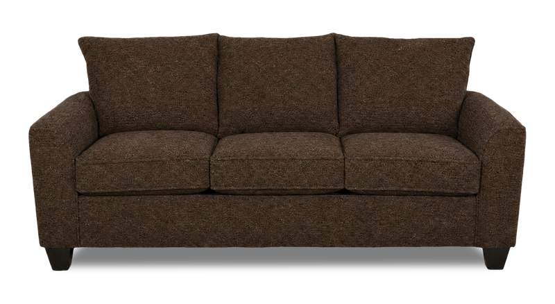 Sofa-lits personnalisable Arc de Sofa Lab de 86 po fabriqué au Canada en tissu - Teddy Walnut