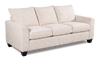 Made in Canada Customizable Sofa Lab Arc 86" Fabric Sofa Bed - Chenille White | Sofa-lits personnalisable Arc de Sofa Lab de 86 po fabriqué au Canada en tissu - Chenille White
