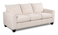Sofa-lits personnalisable Arc de Sofa Lab de 86 po fabriqué au Canada en tissu - Chenille White