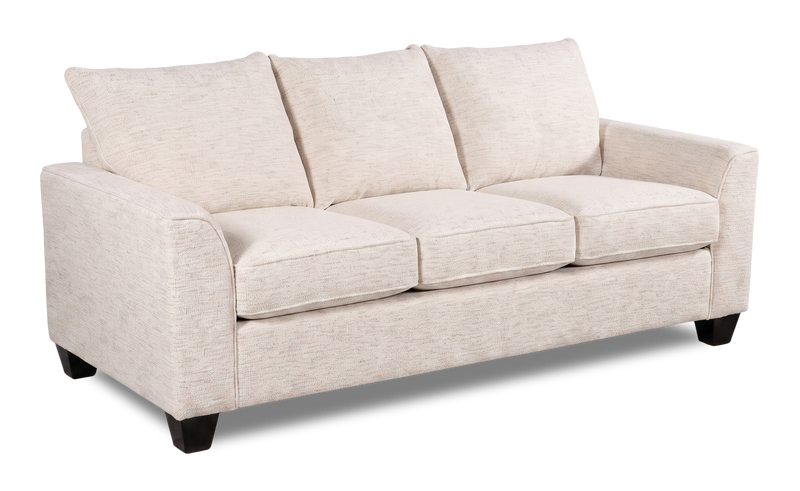 Sofa-lits personnalisable Arc de Sofa Lab de 86 po fabriqué au Canada en tissu - Chenille White