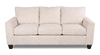 Made in Canada Customizable Sofa Lab Arc 86" Fabric Sofa Bed - Chenille White | Sofa-lits personnalisable Arc de Sofa Lab de 86 po fabriqué au Canada en tissu - Chenille White