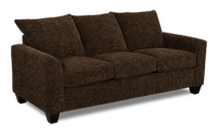 Sofa-lits personnalisable Arc de Sofa Lab de 38 po fabriqué au Canada en tissu - Plush Chocolate
