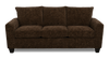 Made in Canada Customizable Sofa Lab Arc 38" Fabric Sofa Bed - Plush Chocolate | Sofa-lits personnalisable Arc de Sofa Lab de 38 po fabriqué au Canada en tissu - Plush Chocolate