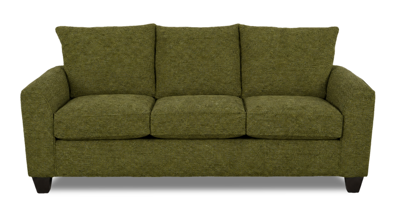 Sofa-lits personnalisable Arc de Sofa Lab de 38 po fabriqué au Canada en tissu - Chenille Moss