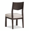 Arden Dining Chair with Cushion Fabric Seat, Wood - Espresso Brown/Beige  | Chaise de salle à manger Arden en bois avec siège rembourré en tissu - brun espresso et beige