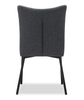 Atlas Dining Chair with Cushion Fabric Seat & Back, Metal – Grey | Chaise de salle à manger Atlas en métal avec coussin de siège et de dossier en tissu - grise