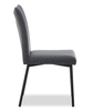 Atlas Dining Chair with Cushion Fabric Seat & Back, Metal – Grey | Chaise de salle à manger Atlas en métal avec coussin de siège et de dossier en tissu - grise