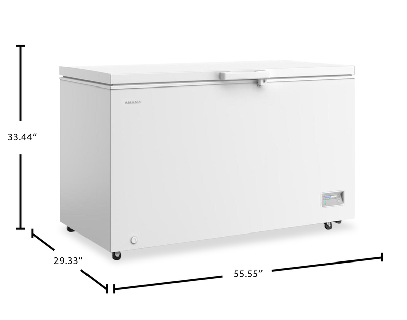 Congélateur coffre Amana de 16 pi3 avec système de commande de température à l’avant - blanc - AZCC2316TW