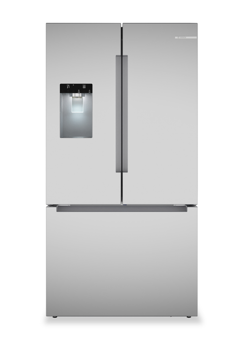 Réfrigérateur de 36 pi3 à portes françaises et cuisinière électrique de 4,6 pi3 de Bosch - acier inoxydable