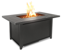 Foyer-table Blaze convertible au propane ou au gaz naturel de 42 po (L) et de 50 000 BTU en métal