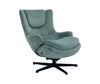 Bliss 29.1” Chenille Fabric Stress Free Reclining Occasional Chair with Footrest - Green | Fauteuil d’appoint inclinable antistress Bliss de 29,1 po en tissu de chenille avec repose-pieds - vert