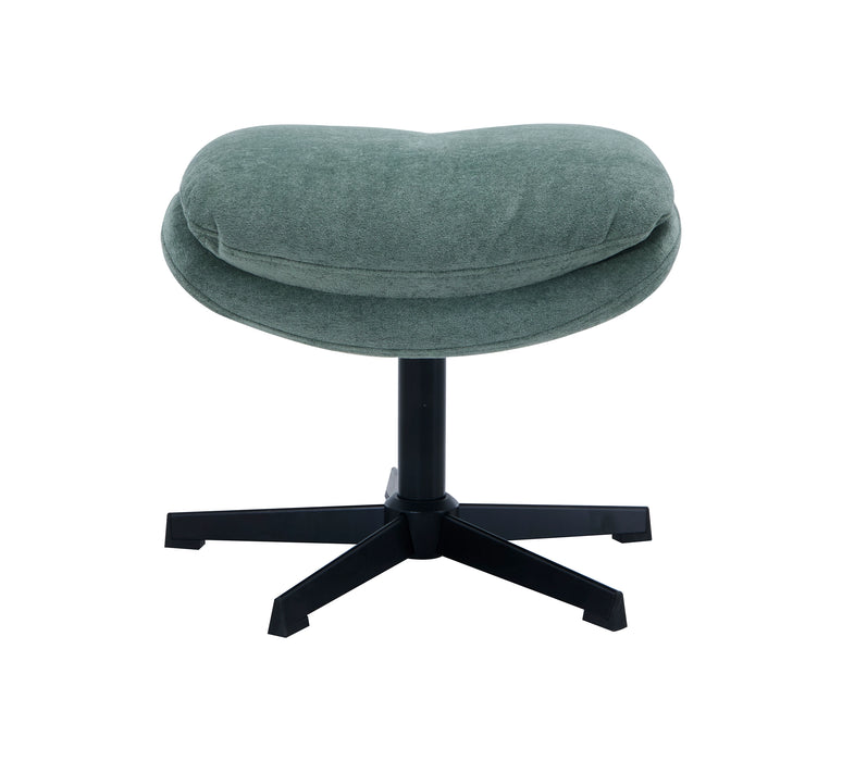 Fauteuil d’appoint inclinable antistress Bliss de 29,1 po en tissu de chenille avec repose-pieds - vert