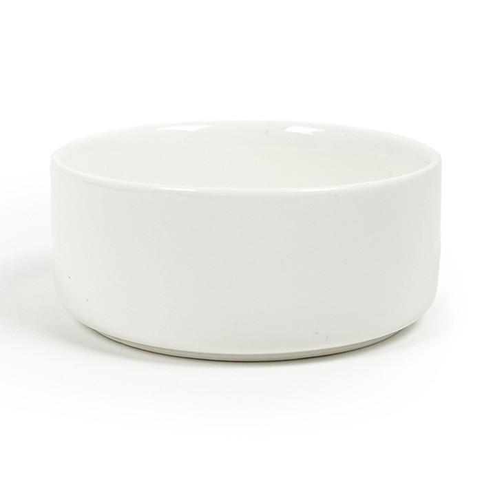 Ensemble de service S&CO 4 pièces avec bols et planche - porcelaine et bois