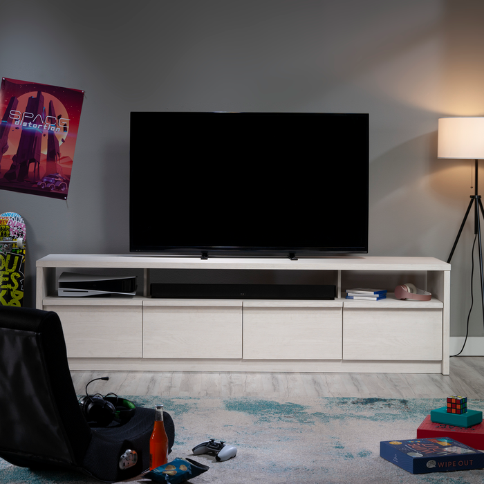 Meuble pour téléviseur Bromley 2 pièces de 81 po avec bahut pour téléviseurs jusqu’à 90 po - chêne albâtre