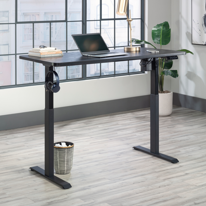 Bureau Caelen de 59,84 po à hauteur réglable - noir
