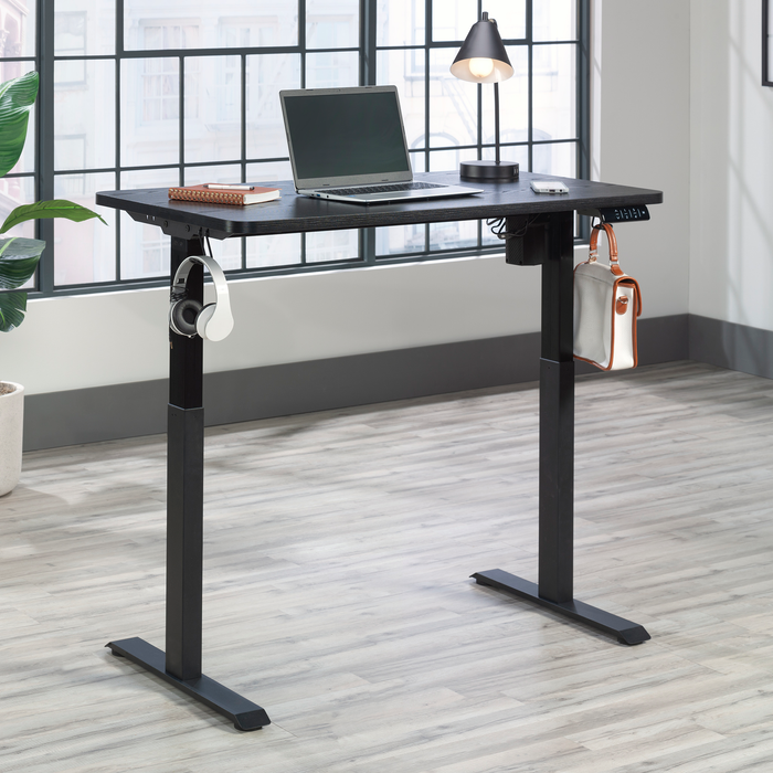 Bureau Caelen de 47,24 po à hauteur réglable - noir