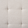 Cami Panel Bed with Fabric Headboard & Frame, Grey Oak - Queen Size | Lit à panneaux Cami en chêne gris avec tête de lit en tissu et cadre de lit - format grand lit