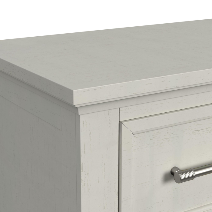 Commode de chambre à coucher Celine de 64 po (L) x 38 po (H) à 9 tiroirs - ivoire