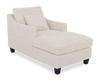 Fauteuil long d’appoint personnalisable de Sofa Lab de 36 po fabriqué au Canada en tissu avec pattes en bois - Teddy Riverrock