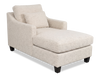 Made in Canada Sofa Lab Customizable 36" Fabric Accent Chaise with Wood Legs – Chenille White  | Fauteuil long d’appoint personnalisable de Sofa Lab de 36 po fabriqué au Canada en tissu avec pattes en bois - Chenille White