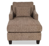 Made in Canada Sofa Lab Customizable 36" Fabric Accent Chaise with Wood Legs – Chenille Praline  | Fauteuil long d’appoint personnalisable de Sofa Lab de 36 po fabriqué au Canada en tissu avec pattes en bois - Chenille Praline