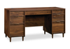 Bureau de direction Clifford Place de 59,06 po à 6 tiroirs - noyer majestueux