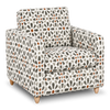 Fauteuil d’appoint personnalisable Club de Sofa Lab de 36 po fabriqué au Canada en tissu avec pattes en bois - tissu décoratif Copper
