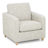 Fauteuil d’appoint personnalisable Club de Sofa Lab de 36 po fabriqué au Canada en tissu avec pattes en bois - tissu décoratif Rust
