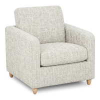  Fauteuil d’appoint personnalisable Club de Sofa Lab de 36 po fabriqué au Canada en tissu avec pattes en bois - tissu décoratif Rust