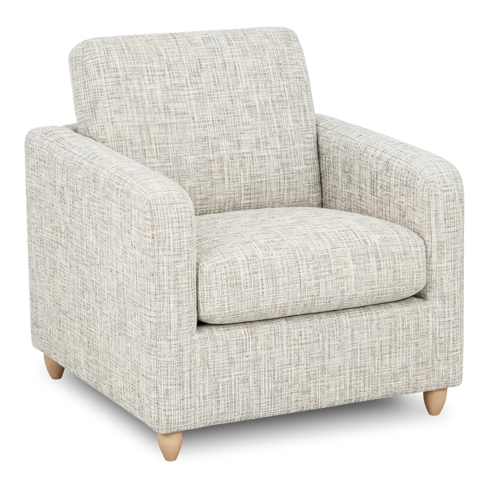 Fauteuil d’appoint personnalisable Club de Sofa Lab de 36 po fabriqué au Canada en tissu avec pattes en bois - tissu décoratif Rust