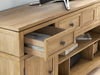 Clyde 81” TV Stand with Storage and Cable Management for TVs up to 90” – Golden Oak | Meuble pour téléviseur Clyde de 81 po avec rangement et système de gestion des câbles pour téléviseurs jusqu’à 90 po - chêne doré