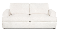  Sofa personnalisable Curve de Sofa Lab de 86 po de format condo fabriqué au Canada en tissu - Teddy Snow