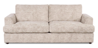 Sofa personnalisable Curve de Sofa Lab de 86 po de format condo fabriqué au Canada en tissu - Plush Parchment