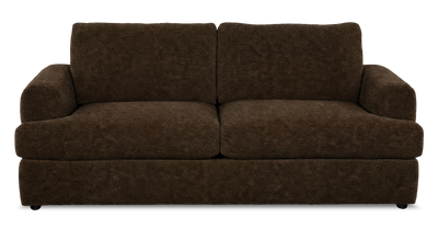 Made in Canada Customizable Sofa Lab Curve 86" Fabric Condo Sofa  – Plush Chocolate | Sofa personnalisable Curve de Sofa Lab de 86 po de format condo fabriqué au Canada en tissu - Plush Chocolate