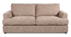 Sofa personnalisable Curve de Sofa Lab de 86 po de format condo fabriqué au Canada en tissu - Chenille Praline