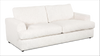 Sofa personnalisable Curve de Sofa Lab de 88 po fabriqué au Canada en tissu - Teddy Snow
