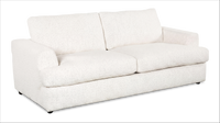Sofa personnalisable Curve de Sofa Lab de 88 po fabriqué au Canada en tissu - Teddy Snow