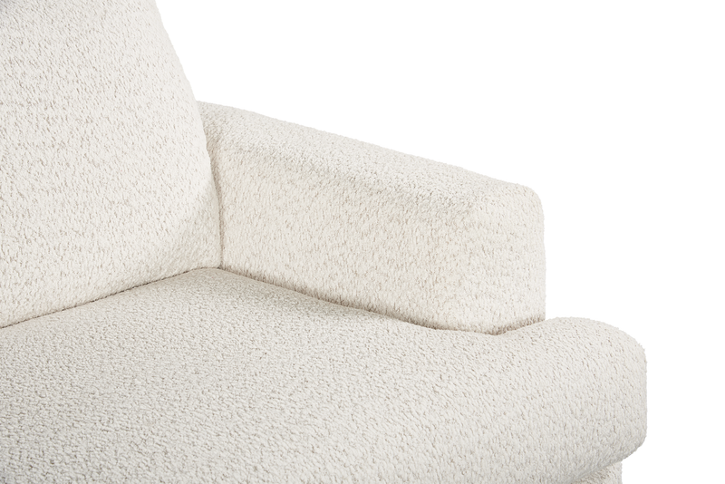 Causeuse personnalisable Curve de Sofa Lab de 65 po fabriqué au Canada en tissu - Teddy Riverrock