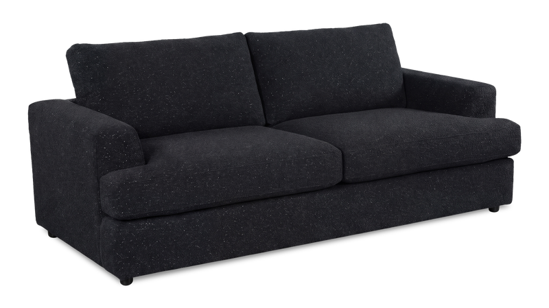Sofa personnalisable Curve de Sofa Lab de 88 po fabriqué au Canada en tissu - Teddy Raven