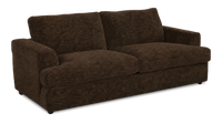  Sofa personnalisable Curve de Sofa Lab de 88 po fabriqué au Canada en tissu - Plush Chocolate