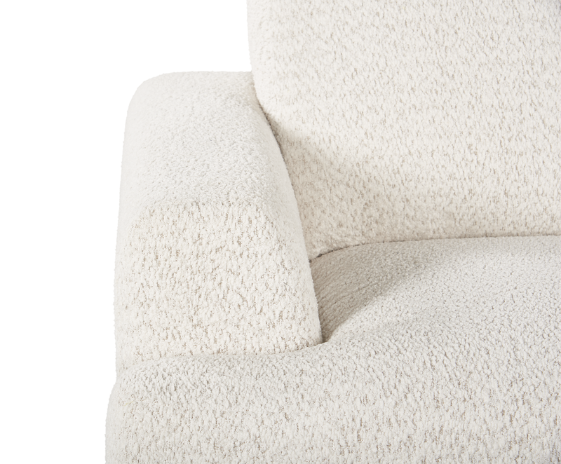 Causeuse personnalisable Curve de Sofa Lab de 65 po fabriqué au Canada en tissu - Teddy Riverrock