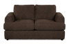 Made in Canada Customizable Sofa Lab Curve 65" Fabric Loveseat - Teddy Walnut | Causeuse personnalisable Curve de Sofa Lab de 65 po fabriqué au Canada en tissu - Teddy Walnut