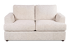 Made in Canada Customizable Sofa Lab Curve 65" Fabric Loveseat - Chenille White | Causeuse personnalisable Curve de Sofa Lab de 65 po fabriqué au Canada en tissu - Chenille White