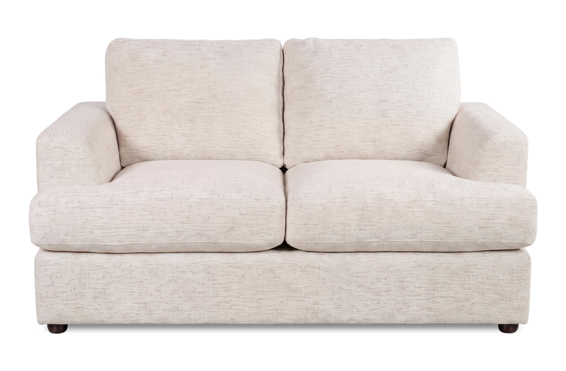 Causeuse personnalisable Curve de Sofa Lab de 65 po fabriqué au Canada en tissu - Chenille White