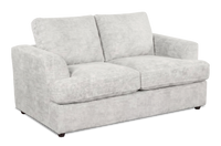  Causeuse personnalisable Curve de Sofa Lab de 65 po fabriqué au Canada en tissu - Plush Oyster