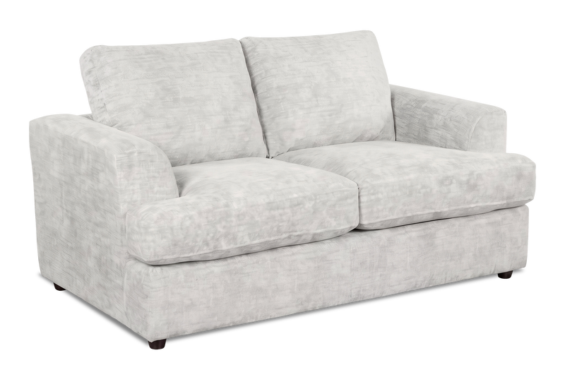 Causeuse personnalisable Curve de Sofa Lab de 65 po fabriqué au Canada en tissu - Plush Oyster