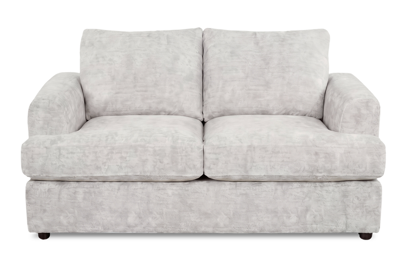 Causeuse personnalisable Curve de Sofa Lab de 65 po fabriqué au Canada en tissu - Plush Oyster